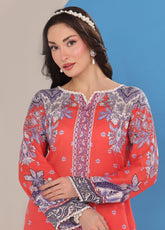 Working Women By Schick Digital Printed Lawn 2 Piece Unstitched Suit SDH25WWV3 DP-02